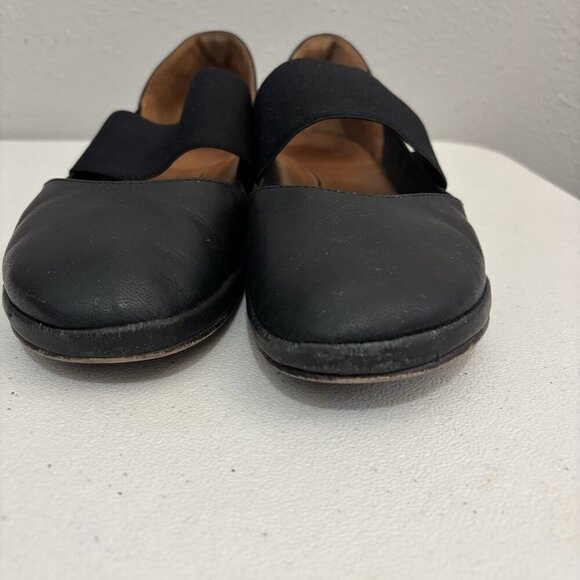 L’Amour Des Pieds CAMILE Leather BALLET Mary Jane FLATS 9M In Black - Picture 2 of 10